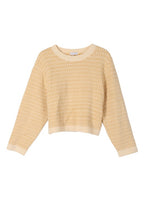 Load image into Gallery viewer, Herringbone Pattern Crew Neck Sweater