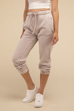 Load image into Gallery viewer, Acid Wash Fleece Sweatpants with Pockets