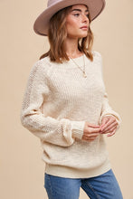 Load image into Gallery viewer, Knitted Sweater (Cream)