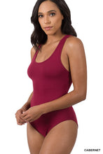 Load image into Gallery viewer, Premium Cotton Racer Back Tank Bodysuit