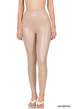 Load image into Gallery viewer, HIGH RISE FAUX LEATHER LEGGINGS