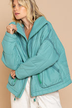 Load image into Gallery viewer, Quilted With Zipper Closure Jacket