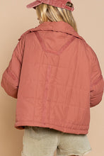 Load image into Gallery viewer, Quilted With Zipper Closure Jacket