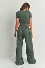 Load image into Gallery viewer, Speak To Me Pant Set (Forest Green)