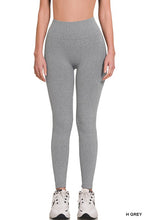 Load image into Gallery viewer, Ribbed Seamless High Waisted Full Length Leggings