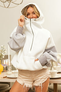 The Cassidy Pullover (White/Grey)