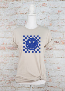 KY Smile Checkered Graphic State Tee