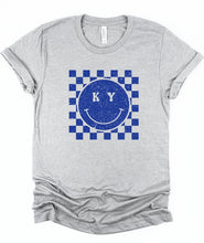 Load image into Gallery viewer, KY Smile Checkered Graphic State Tee