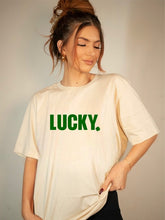 Load image into Gallery viewer, Lucky Shamrock St. Patrick&#39;s Day Crew Tee