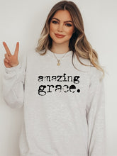 Load image into Gallery viewer, Amazing Grace Cozy Graphic Sweatshirt
