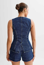 Load image into Gallery viewer, WOMEN FASHION DENIM TWO PIECE SET