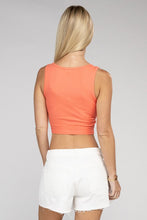 Load image into Gallery viewer, Cotton Square Neck Cropped Cami Top
