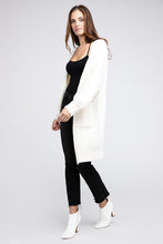 Load image into Gallery viewer, Twist Knitted Open Front Cardigan With Pockets