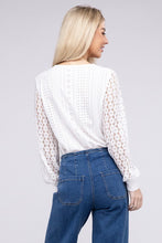 Load image into Gallery viewer, V Neck Lace Trim Top