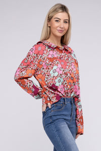 Floral Printed Long Sleeve Shirt