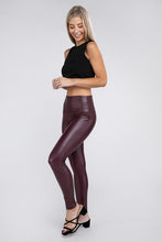Load image into Gallery viewer, High Rise Faux Leather Leggings