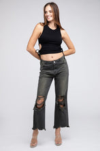 Load image into Gallery viewer, Distressed Vintage Washed Wide Leg Pants