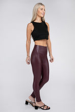 Load image into Gallery viewer, High Rise Faux Leather Leggings