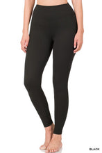 Load image into Gallery viewer, Wide Waistband Leggings BLACK (Available in Curvy)