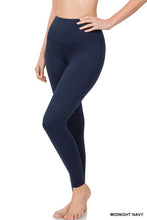 Load image into Gallery viewer, Wide Waistband Leggings Midnight Navy (Available in Curvy)