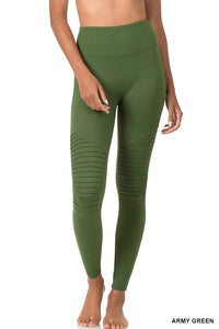 Motto Leggings Army Green (Available in Curvy)