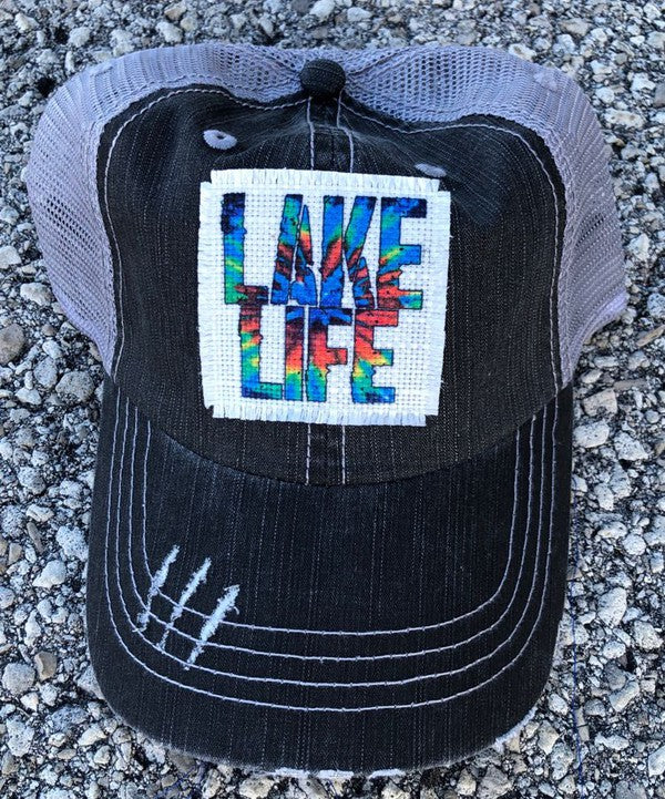 Tye Die Lake Life Hat