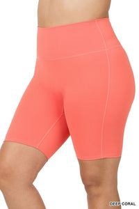 High Rise Biker Shorts (Multiple Colors)