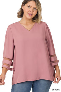 Be Simple Top CURVY (Light Rose)