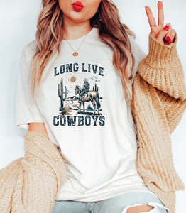 Long Live Cowboys Graphic Tee (Multiple Colors)