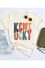 Load image into Gallery viewer, Stacked Kentucky Graphic Tee CURVY (MULTIPLE COLORS)