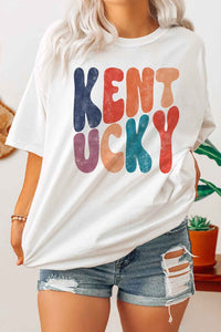 Stacked Kentucky Graphic Tee CURVY (MULTIPLE COLORS)