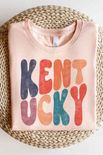 Load image into Gallery viewer, Stacked Kentucky Graphic Tee CURVY (MULTIPLE COLORS)