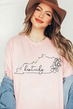 Load image into Gallery viewer, Floral Kentucky Graphic Tee (MULTIPLE COLORS)