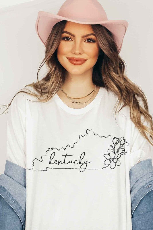 Floral Kentucky Graphic Tee (MULTIPLE COLORS)