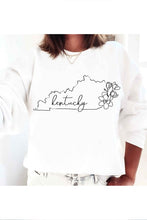 Load image into Gallery viewer, Floral Kentucky Sweatshirt CURVY (MULTIPLE COLORS)
