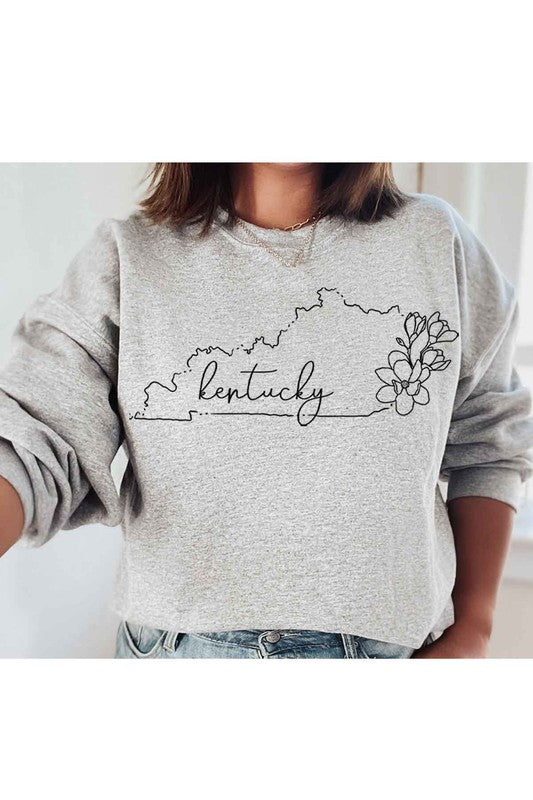 Floral Kentucky Sweatshirt CURVY (MULTIPLE COLORS)