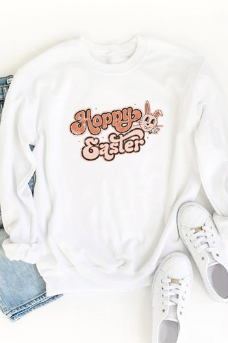 Hoppy Easter Sweatshirt (Available in CURVY)