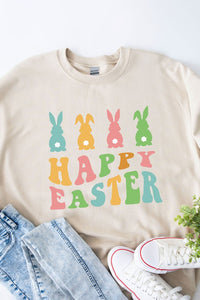 Happy Easter Sweatshirt  (Available in CURVY)