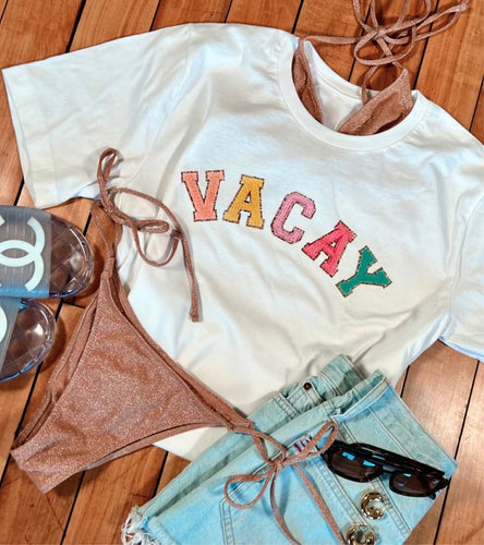 VACAY Graphic Tee  (MULTIPLE COLORS)