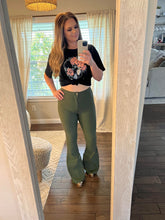 Load image into Gallery viewer, Bell Bottom Pants OLIVE