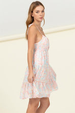 Load image into Gallery viewer, FLIRTY FLORAL TIE-STRAP MIDI DRESS